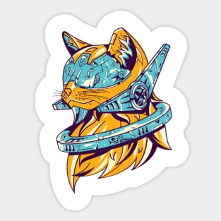 Space Cat Miaw Sticker